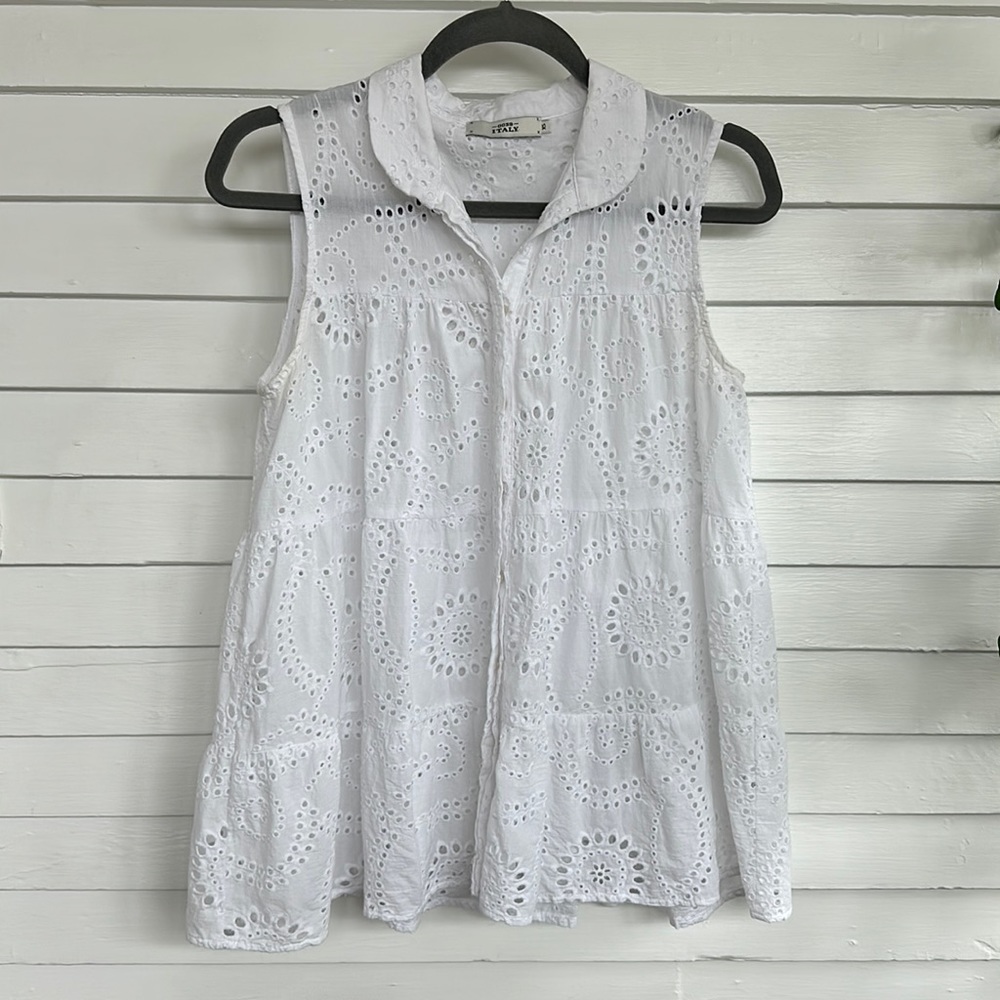 Sleeveless Button Up Tunic